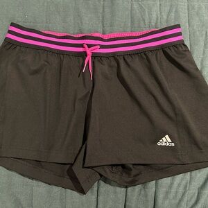 PAIR of women’s adidas workout shorts size L